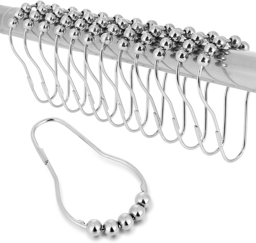 Shower curtain hooks rings - shower,