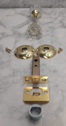 Crystal glass door - crystal, knobs