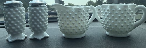 Fenton white hobnail - fenton,