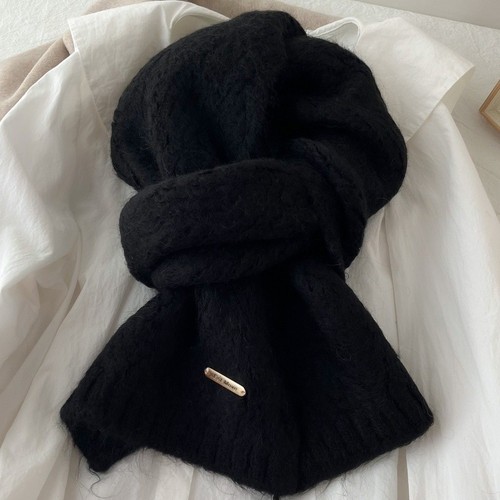 Winter knit scarf extra long - knit,