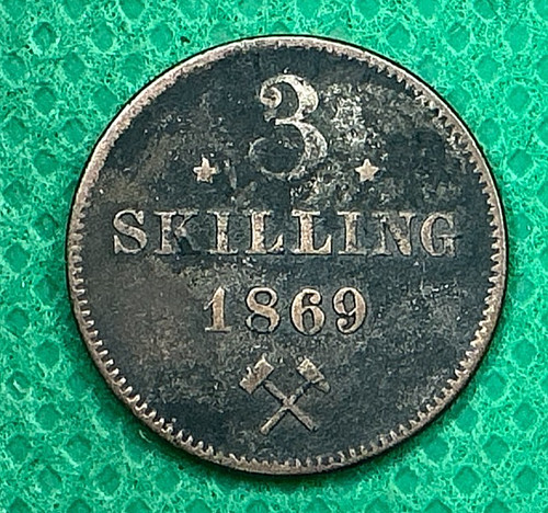1869 norway skilling - norway,