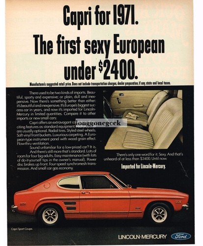1971 mercury capri red - mercury,