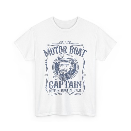 Motor boat captain shirt - boat, t-shirt