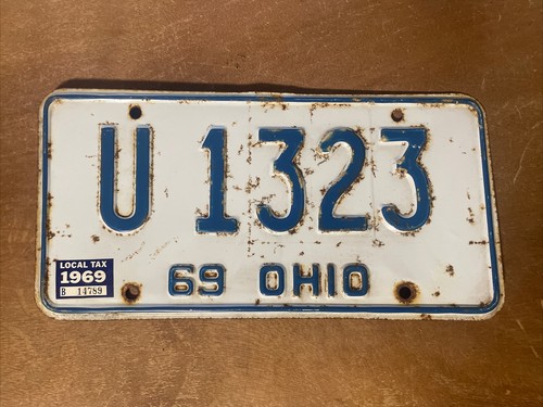 1969 ohio license plate - ohio, #
