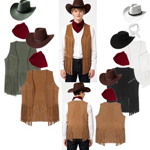 Men cowboy accessory set - cowboy,