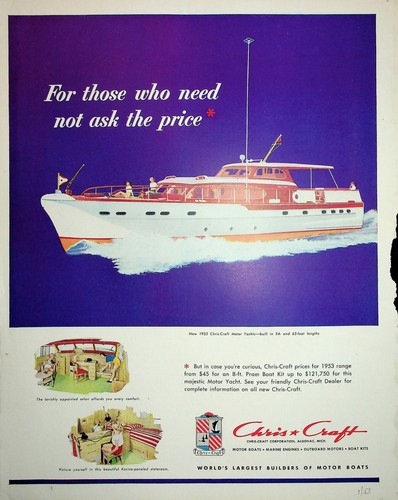Original 1953 boats ships - &,