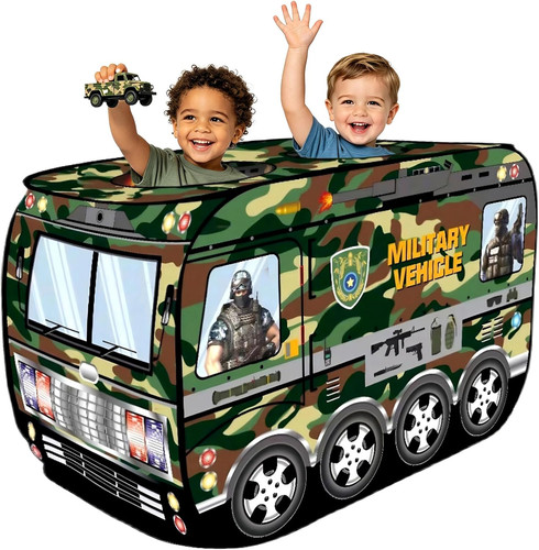 Kids play tent military - military, truck