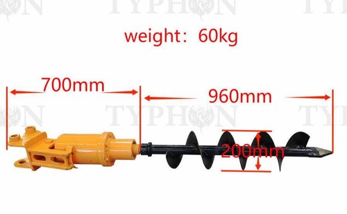 Hydraulic earth auger - hydraulic,