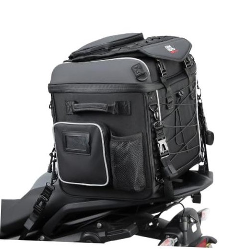 Motorcycle tail bag with - tail,