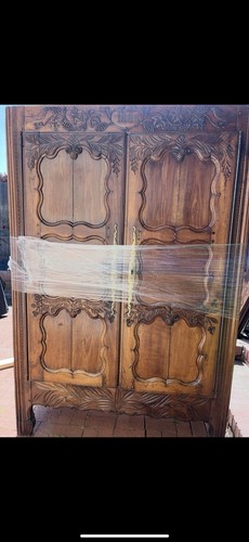 French antique armoire - french,