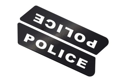 Police script saddlebag - -,