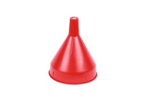 Red safety funnel with - red,
