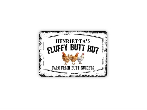 Personalized fluffy butt hut - personalized,