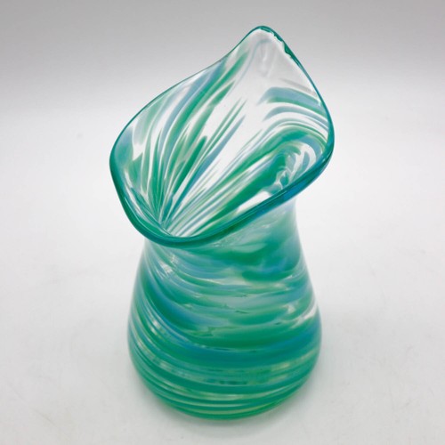 Hand blown art glass vase - hand,