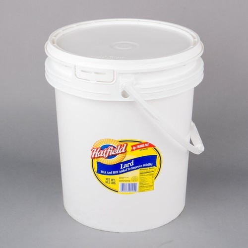 Bucket lard bulk - bucket, ingredient