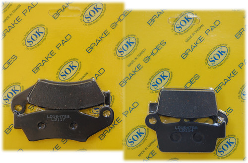 Front rear brake - front&rear, pads