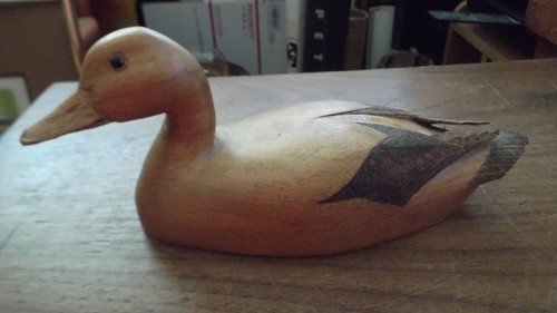 Mallard duck decoy butternut - mallard,