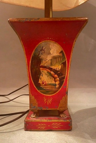 Antique red tole paw - tole, foot