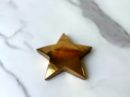 Vintage 1980 domed star - 1980's,