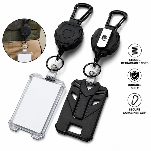 Retractable badge holder - retractable,
