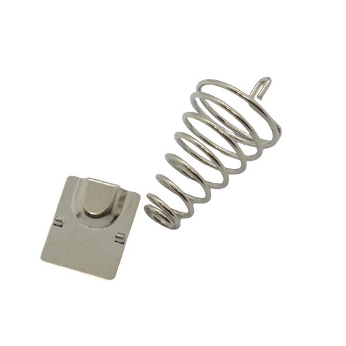 Battery contact spring and - battery,