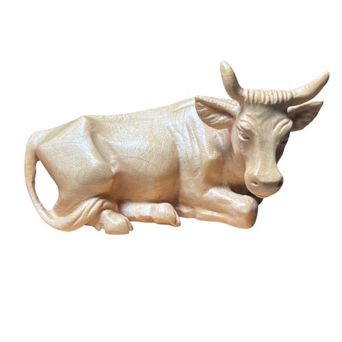 Vintage anri woodcarved ox - woodcarved,
