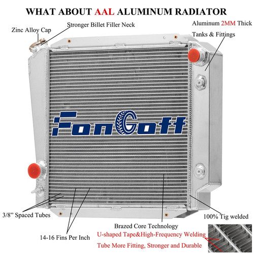 Row aluminum radiator fit - 2,