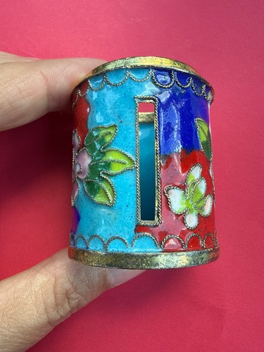 Vtg small enamel cloisonné - small,