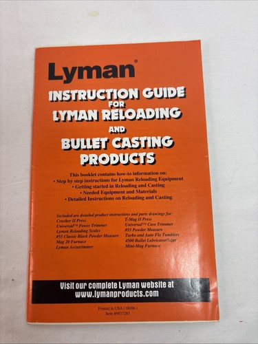 Lyman cast bullet and - cast,