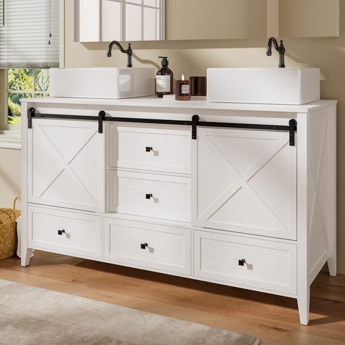 Bathroom vanity double - 60",