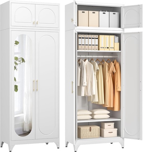 Metal armoire wardrobe - metal,