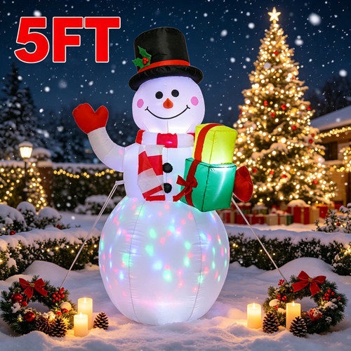 5ft christmas inflatable - christmas,