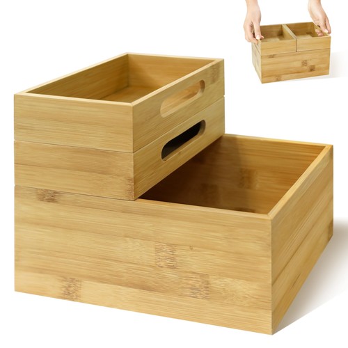 Piece stackable bamboo - stackable,