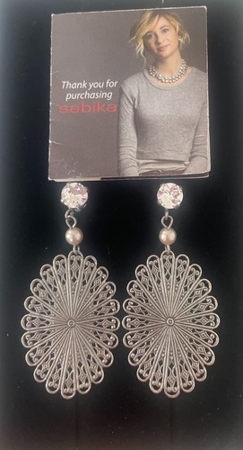 Sabika pair silver tone - of, silver-tone