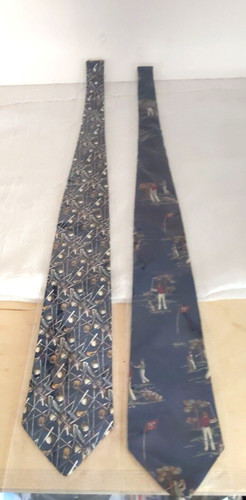 Lot two silk golfers - lot,