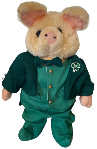 Vtg tender heart plush pig - vtg,