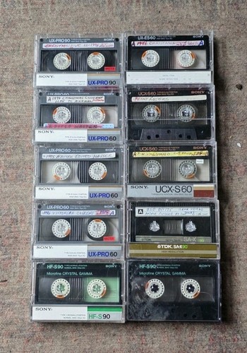 Lot sony tdk cassette - of, /