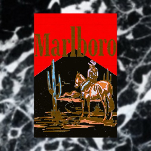 Large marlboro red decals - large,