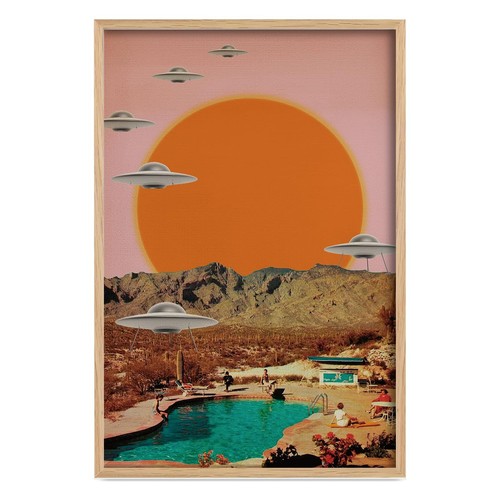 Vintage wall art - sunset,