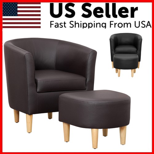 Modern faux leather - modern, barrel