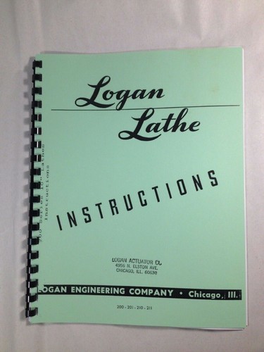 Logan 200 series lathe - logan,