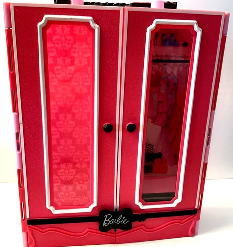 Mattel barbie pink wardrobe - mattel,