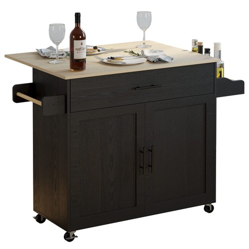 Rolling kitchen island cart - rolling,