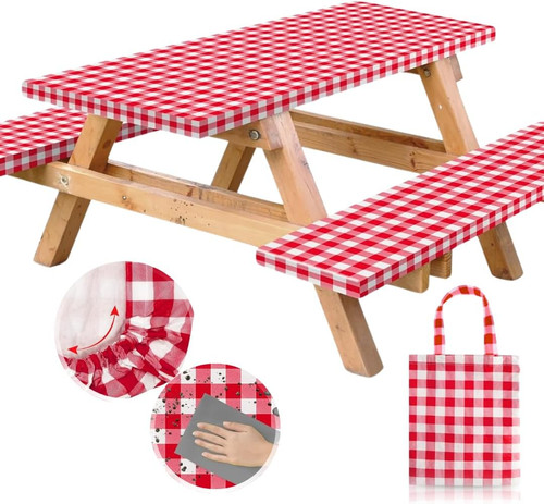 Vinyl fitted picnic table - vinyl,