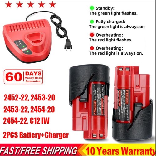For milwaukee 12v battery - for,