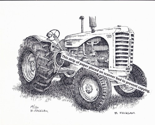 Massey harris farm tractor - #55,
