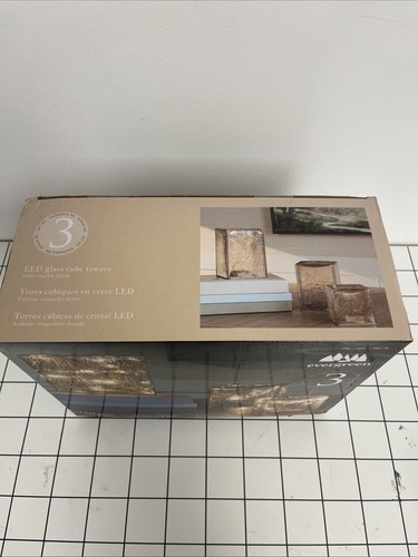 Evergreen led glass cube - evergreen,