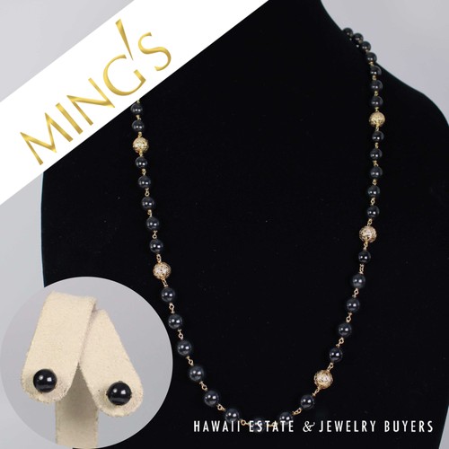 Ming black jade and gold - jade,