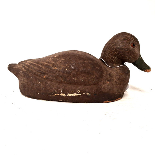 Vintage composition duck decoy - vintage,