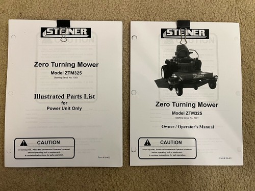 Steiner ztm325 mower power - steiner,